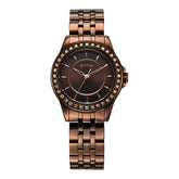 Titan Purple Women's Analog Watch Brown Dial With Brown Stainless Steel Band, 9798QM01